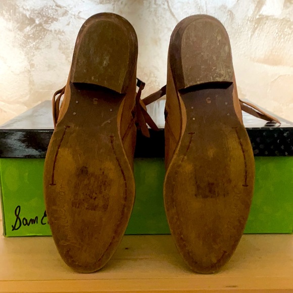 SAM EDELMAN Packer Leather Ankle Bootie Tan size 5 GUC - Picture 7 of 12